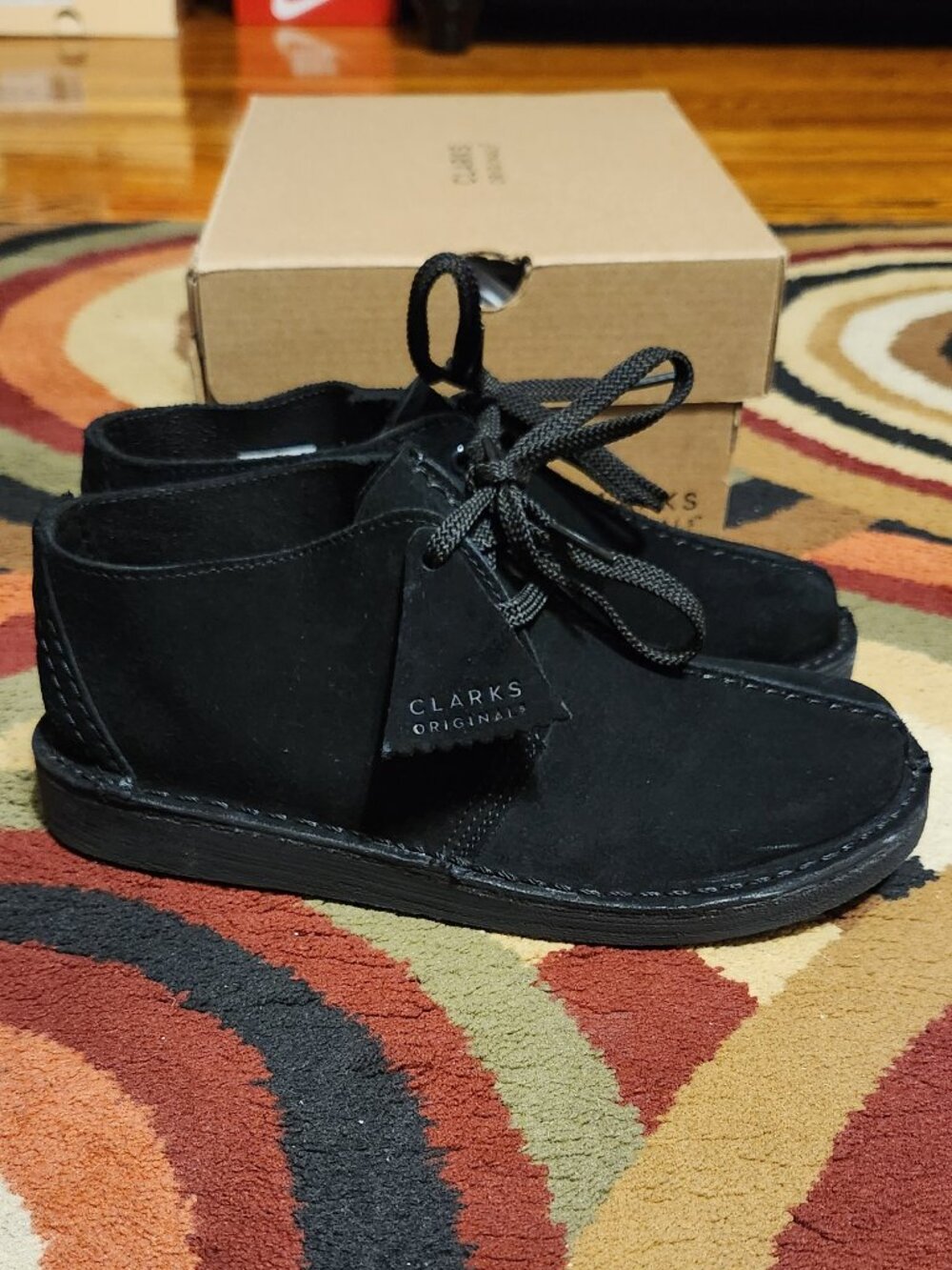 Kids Clarks Desert Trek boots